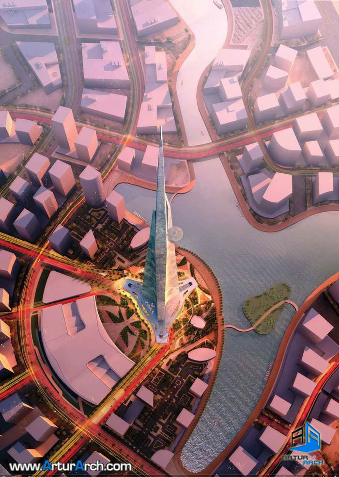 KingdomTowerJeddah-طراحی برج بی نظیر پادشاهی جده